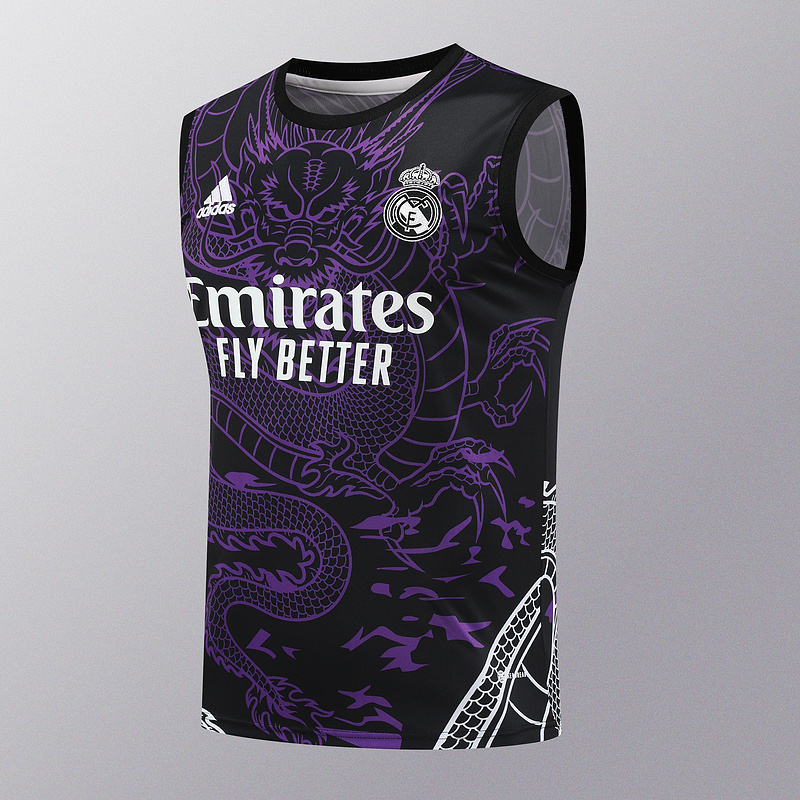AAA Quality Real Madrid 24/25 Black/Purple Dragon Vest Jersey